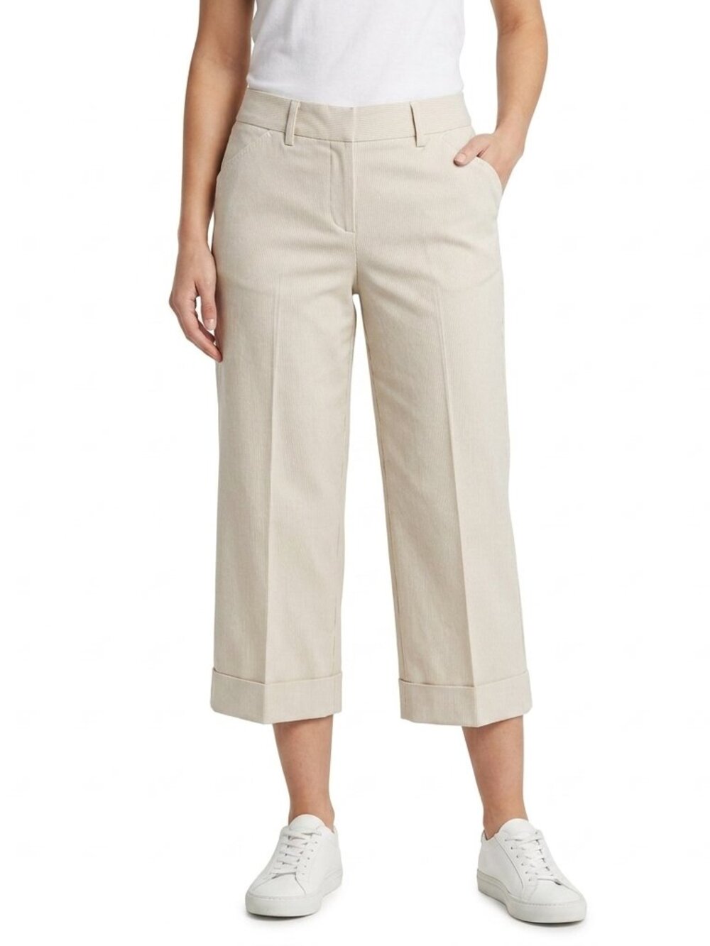 Unlisted by Kenneth Cole Stretch Cotton Pinstripe Capri Pant NEW Sz. 6